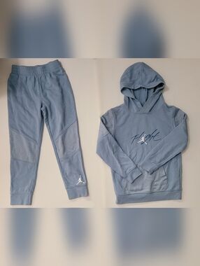 Jordan Kids Light Blue 'Flight' Hoodie & Joggers Set